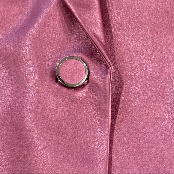 NWT MILLY Alexa Crinkled Faux
Leather Blazer - Picture 4 of 8